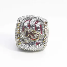 2022-2023 57º Super Bowl Kansas Chieftain Champion anel conjunto de colar dobrável presente