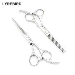 Lyrrebird Japan Hair Scissors 세트 은색 6 인치 미용사 가위 머리카락 절단 가위 매우 날카로운 새로운 303L