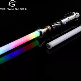 LED Light Sticks TXQSABER Luke ROTJ EP6 RGBSN PixelProffie 22 Lightsaber Support DIY 16 Set Sound Fonts FOC Function Laser Sword Cosplay 230721