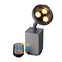 New 3 3W IR Remote Control Battery Operated Wireless LED Pinspot Light With Remote Control for Wedding Event Club Entertainment St266l