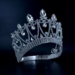 Coroas Original Cristal Strass Concurso Concurso de Beleza Sra. Coroa Casamentos Eventos Acessórios de Cabelo de Noiva Rainha Princesa Estilo M211s