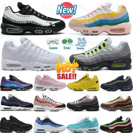 95S OG Buty do biegania Mężczyźni Kobiety Max 95 Corteiz Triple Black White Neon Neon Grey o północy granatowy różowy belka Eegean Storm Sequoia Glass Blue Treakers