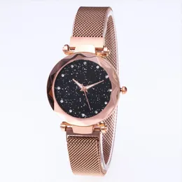 Hela Diamond Starry Sky Beautiful Quartz Womens Watch Ladies Watches Fahsion Woman Casual Rose Gold Wristwatches2578