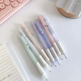 Macaron Color Mechanical Pencil Plast Pen Cute Stationary Supplies Girl Kawaii School Kids Ritning Writing Tool