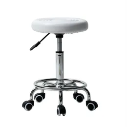 Waco Salon Round Form Rolling Stool الأثاث التجاري التناوب القابل للتعديل مع عجلات Medical SPA BAR CH240K