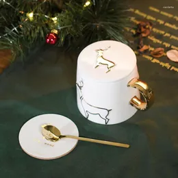 Kubki nordyckie estetyczne środki ceramiczne śniadanie minimalistyczne wysokiej jakości urocza kawa Christmas Creativity Tasse Mug Cup