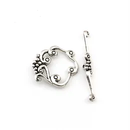 50セットAntique Silver Zinc Alloy OT Toggle Clasps for DIY Bracetesネックレスジュエリー用品アクセサリーF-69173K