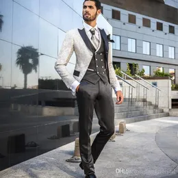 2020 Latest Coat Pant Unique designs Men Suit Slim Fit Fashion Wedding Suits for Men Prom Blazer Groom Tuxedo Jacket with Pants Se223b