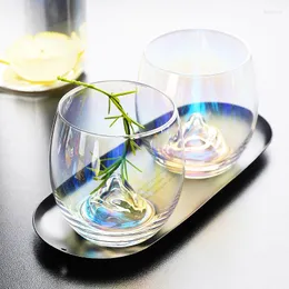 Wine Glasses Japanese Ins Fuji Color Snow Crystal Glass Cup Drink Juice