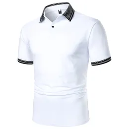 MEN S POLOS MEN POLO SHIRTH SORICH COLOR SOLID FASION FASION CARICO TOP SUMMER IN URBAN BUSINESS LAPEL RIB230720