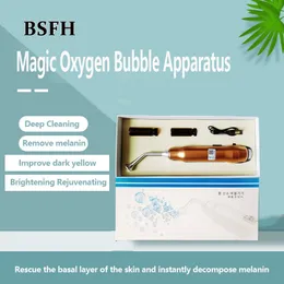 Massageador facial Bubble Machine Hydrogen Mousse Dense Clean para remover ácaros e clareamento de óleo Handheld Portable Beauty Instrument 230720