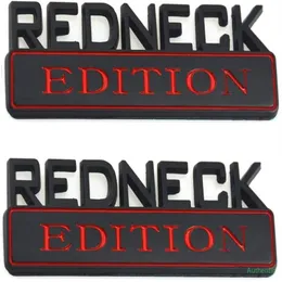 2-pakowy wydanie Redneck Emblem Emblem Car Truck Broad Boat Logo Wymiana F150 F250 F350 Silverado Ram 1500 Black Red254b