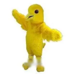 Costume della mascotte di pollo giallo di vendita diretta in fabbrica Costume di carnevale di celebrazione di compleanno di Natale di Halloween Vestito completo di puntelli del corpo