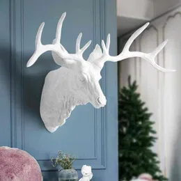 Высококачественная роскошная дизайнерская мода Winternordic Resin Head Head Wanging Bar Decoration Villa с оленями и Sheep Accessori2738