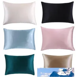 Cała- 100% Nature Mulberry Silk Pillowcase Pillowcases Pillow Case dla zdrowego standardowego Króla Króla Multi312k