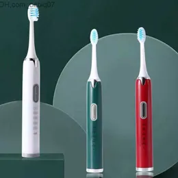 Spazzolino Sonic Spazzolino elettrico Ricarica USB spazzolino automatico ad ultrasuoni impermeabile con 4 testine morbide per la pulizia dell'igiene orale TSLM1 Z230721