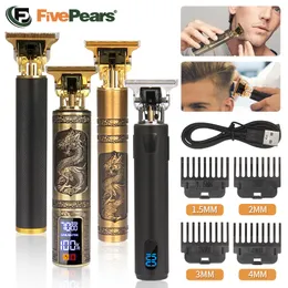 Hair Trimmer FivePears آلة قص شعر محترفة 0 مم T9 عتيقة لحيته المقلدة