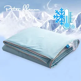 Bedding sets Peter Khanun Cooling Blankets Smooth Air Condition Comforter Lightweight Summer Quilt with Double Side Cold Fabric 230721