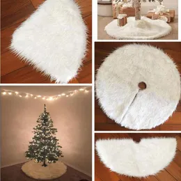 Dekoracje świąteczne białe drzewo baza spódnicy świąteczna mata podłogowa ozdoby dekoracje okładka domowa impreza