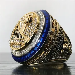 High Quality Men's Rings Basketball Championship Ring 2016 2017 Warriors Man Memorial Rings Jewelry Champion Rings Hiphop Acc222h