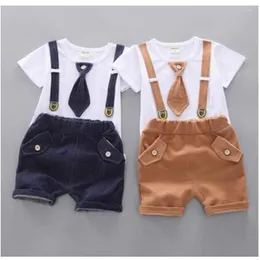 Clothing Sets BibiCola Summer Children Boy Baby Clothes Pattern Tops Denim Pants Infant Boys Fashion Tracksuit Set