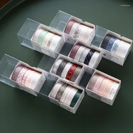 DIYスクラップブッキングのギフトラップワシテープ日記日記ハンドブックソリッドカラー基本グラフィックシリーズ接着剤装飾装飾クラフト