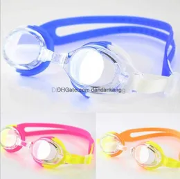 Occhialini da nuoto antiappannamento per sport acquatici Protezione UV per bambini Occhialini da nuoto in silicone regolabili colorati Occhiali da immersione protettivi per il tempo libero per bambini regalo