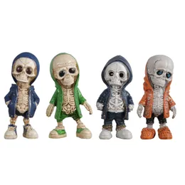 Halloween Resin Ghost Statue Skull Figurine Desktop Table Decoration Festival Aatmosphere Scene Ddecoration Props