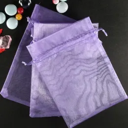 Purple Organza Gift Bag Wedding Favor Party Bags 9X12cm New or other colors2948