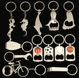 Personality Creative Beer Bottle Opener Men'S Car Pendant Advertising Gift Metal Bottle Opener Keychain Wholesale 0722