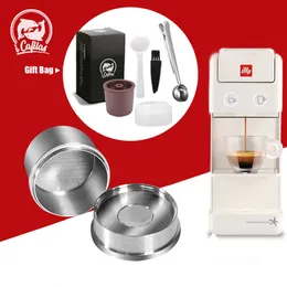 Kaffeefilter ICafilaStainless Steel Wiederverwendbare Filterunterstützung Nachfüllbare Kapseln Cup Pod für Illy Y3 2 Mahine 230721