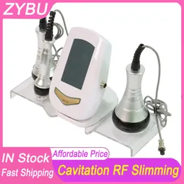 RF Face Massager 3in1 40KHZ Cavitazione Ultrasonic Body Slimming Shaping Machine RF Beauty Device Pelle Stringere Face Lifting Cura della pelle Anti invecchiamento Rimozione delle rughe