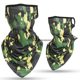 Vindtät magiska halsdukar Taktisk armé Camo Triangle Scarf Sports Face Mask Fishing Cykling Running Masker Neck Gaiter Cover Bandana Dammtät skyddsutrustning