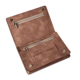 Brieftaschen tragbare PU -Leder -Tabakbag Zigarettenbeutel Hülle Wallet Tipp Papierhalter Raucherzubehör Geschenk für Mann Vater Mann Vater Dad