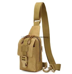 Tactical Molle Sling bröstväskor Casual Travel Cross Body Shoulder Bag Camouflage Mini Phone Pouch Waterproof Outdoor Oxford Cloth Handing Camping Packs