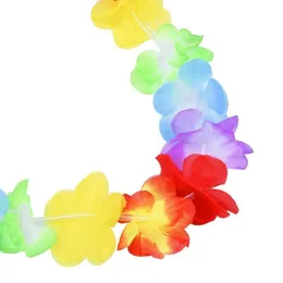 Cushion Pack of 20/36/50pcs Hawaiian Party Flower Garlands Necklace Tropical Beach Pool Party Dress Decoration Birthday Wreath