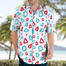 Herrklänningskjortor 3D -tryckning Psychedelic Anime Hawaiian Shirt Men Summer Short Hake Warted Shirts Men's Shirts Oversize Camisa Social 5XL S3 230721