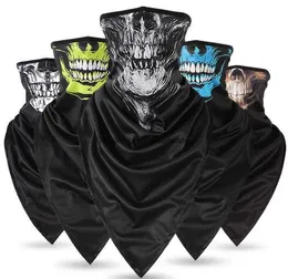 Cosplay cykel skidskalle halsdukar halva ansiktet unisex halloween mask spöke scarf bandana nack varmare fest pannband magiska turban cykelmasker