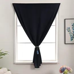 Sheer Curtains Black Punch Free Blackout Curtain Shading Anti-UV For Living Room Bedroom Window Curtain Easy Install Drapes Kitchen 230721