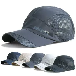 Kulkapslar torr löpning baseboll sommarnät 8 färger gorras cap visir mens hat sport cool mode snabb utomhus 230721