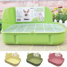 Animali domestici Coniglio Toilette Letto quadrato Pan Vasino Trainer Biancheria da letto Lettiera per piccoli animali Prodotti per la pulizia Drop Ship198n