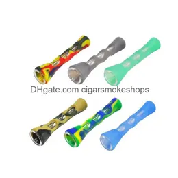 Pipe per fumatori Pipa per bong pieghevole Penna per narghilè usa e getta Accessorio per fumo Sile Prometheus One Hitter Bat Vaporizzatore per erbe Tabacco Nano Dhmhb