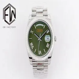 2022 New EW Factory hombres 40mm reloj 2836 Movimiento mecánico automático 904L Zafiro Números romanos reloj de pulsera montre de luxe2122