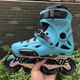 Boormachine Original 2018 Powerslide Imperial Florescent Light Professionelle Slalom Inline Skates Roller Free Skating Schuhe Sliding Patines