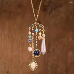 Pendant Necklaces Est Design Female Crystal Necklace Bohemian Miyuki Beads Jade Chain For Women Gift Wholesale&Drop