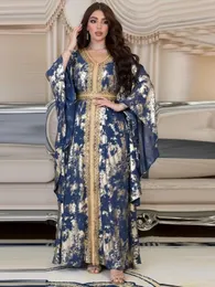Ubranie etniczne Eid Muzułmańska impreza Abaya Dress Ubranie rękawów nietoperzy Modlitwa Maroka Caftan Elegancka Maxi Abayas Suknie Dubai Arabic Sabie Owewear 230721