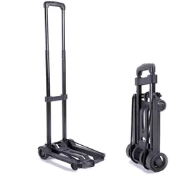 Brushes Foldable Cart Dual Swivel Wheels Grocery Folding Hand Truck Dolly Stair Climber Utility