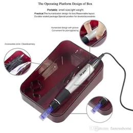A1-C Dr Pen Derma Pen Microbeedle Sistemi Ayarlanabilir iğne uzunlukları 0 25mm-3 0mm Dermapen Mikro İğneli Roller220H