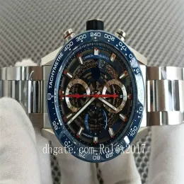 2023 Mens Quality Chronograph Wristatches Workin XF Maker 47 mm kosmografię stal nierdzewną Cal 7750 ETA Automatyczni mężczyźni Blu295U