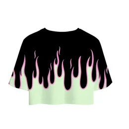 flame crop top forever 21